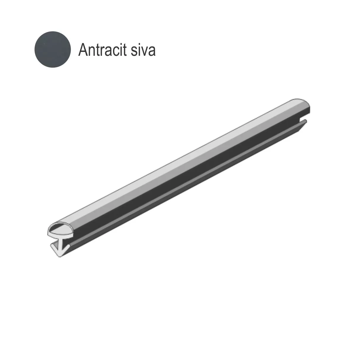 RU U GL-196 guma antracit