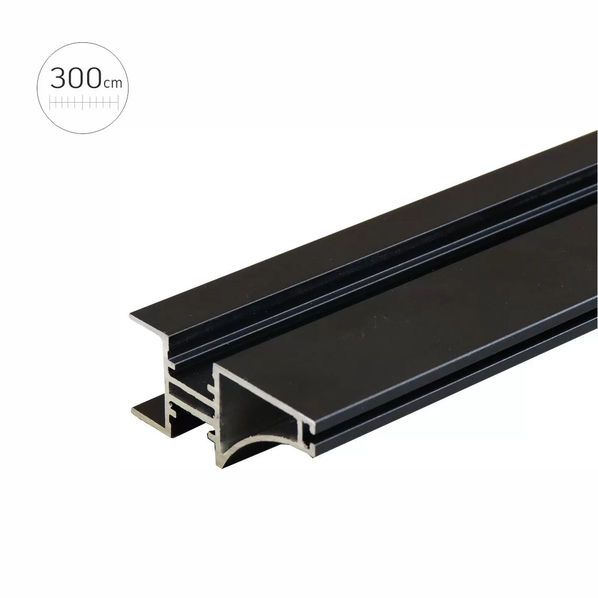 EP-1069 LED profil za front CRNA 3m